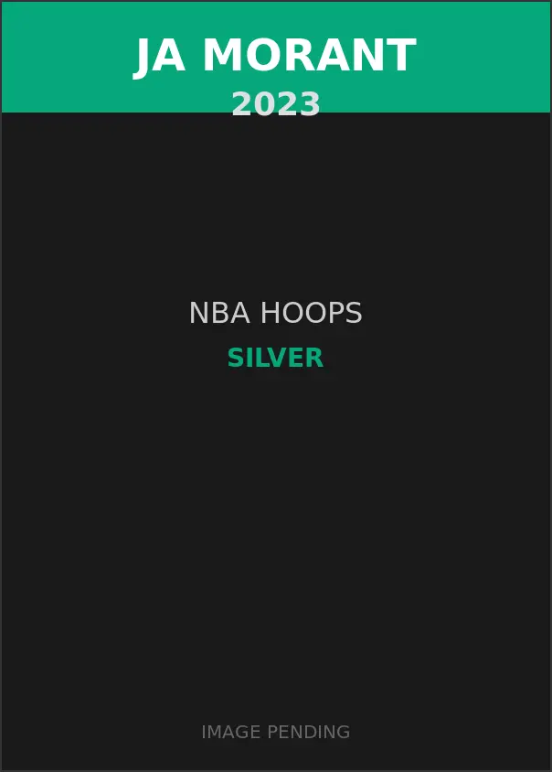 Ja Morant 2023 NBA Hoops Silver Card