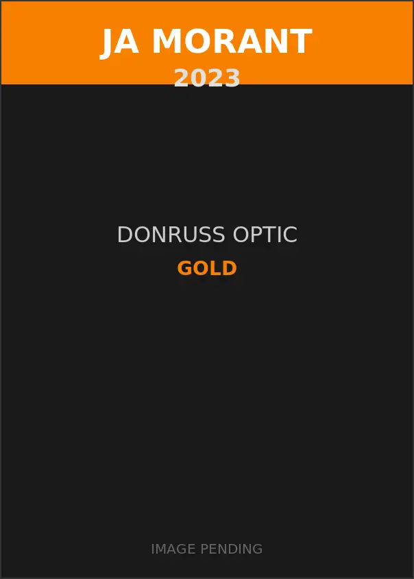 Ja Morant 2023 Donruss Optic Gold Card