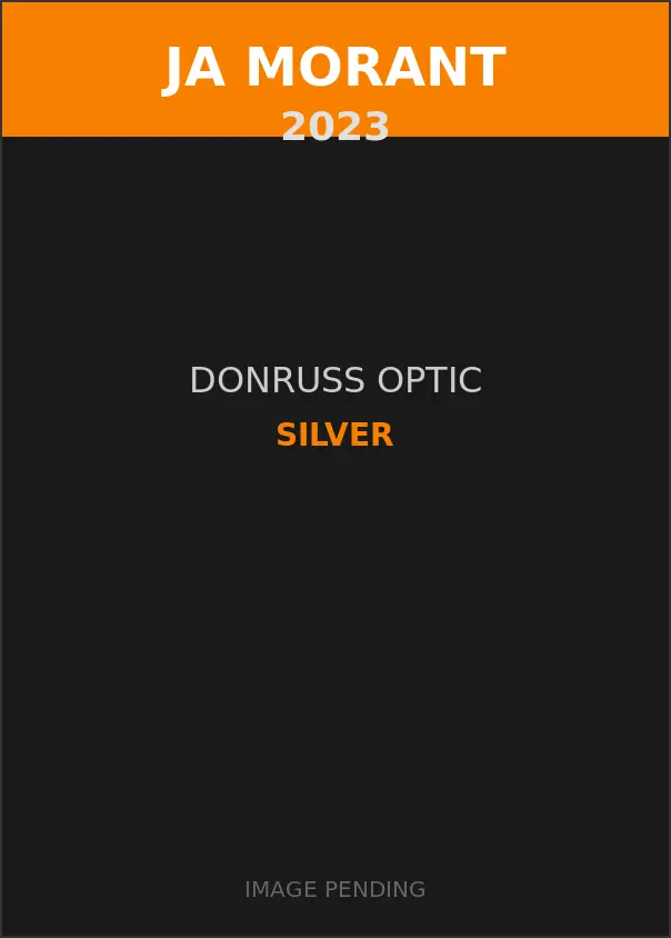 Ja Morant 2023 Donruss Optic Silver Card