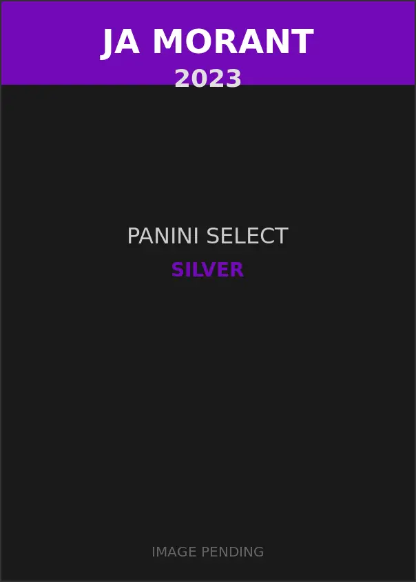 Ja Morant 2023 Panini Select Silver Card