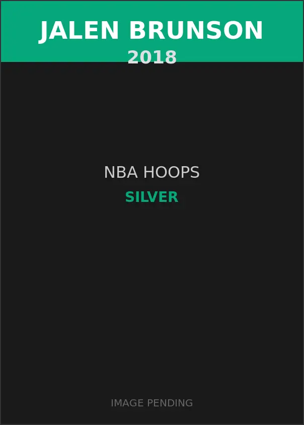 Jalen Brunson 2018 NBA Hoops Silver Card