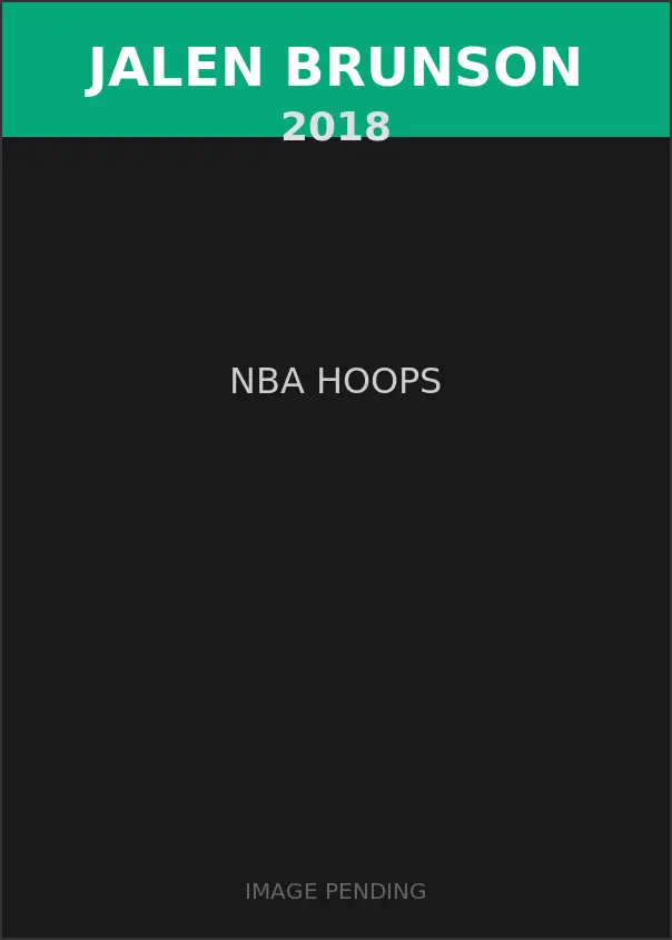 Jalen Brunson 2018 NBA Hoops Card