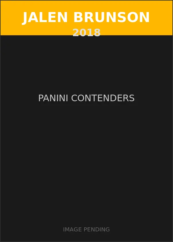 Jalen Brunson 2018 Panini Contenders Card