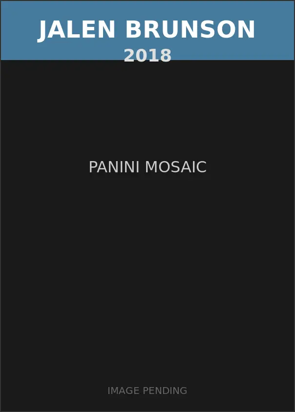 Jalen Brunson 2018 Panini Mosaic Card