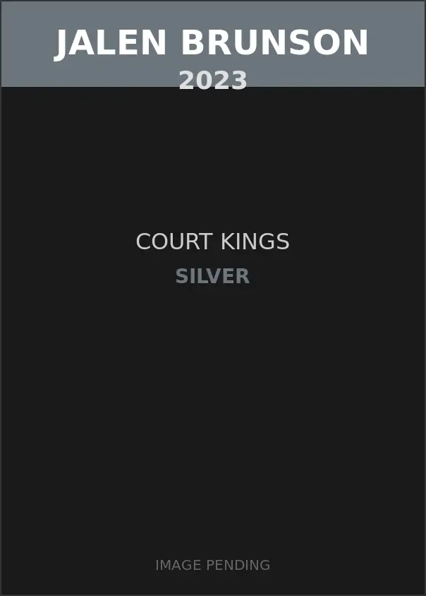 Jalen Brunson 2023 Court Kings Silver Card