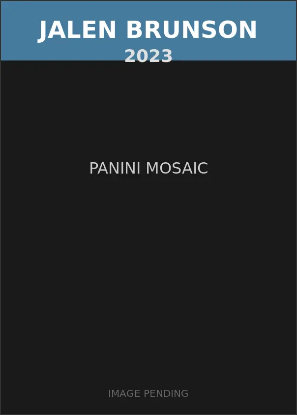 Jalen Brunson 2023 Panini Mosaic Card