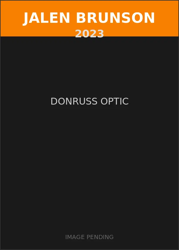 Jalen Brunson 2023 Donruss Optic Card