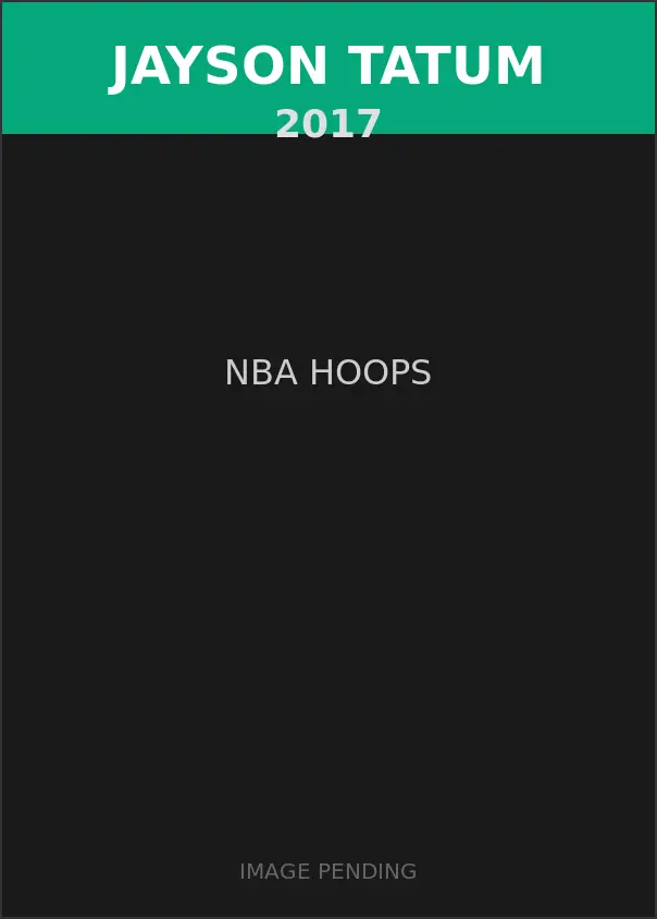 Jayson Tatum 2017 NBA Hoops Card