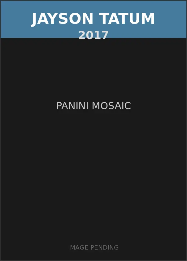 Jayson Tatum 2017 Panini Mosaic Card