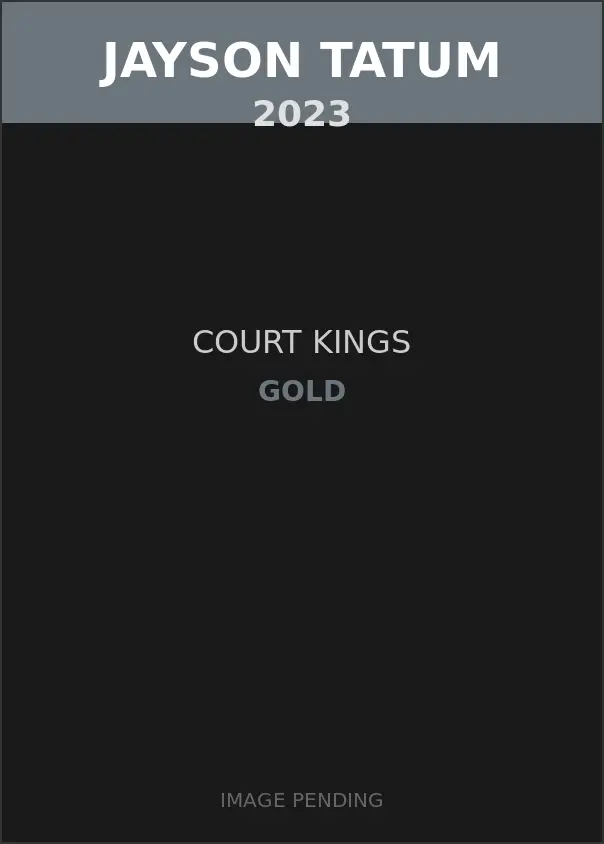 Jayson Tatum 2023 Court Kings Gold Card