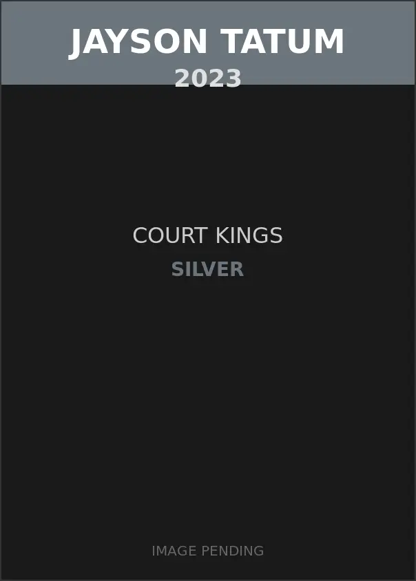 Jayson Tatum 2023 Court Kings Silver Card