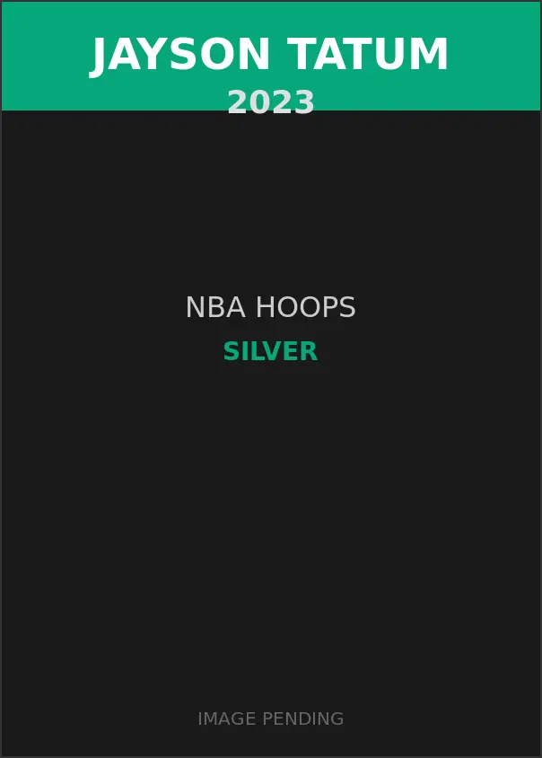 Jayson Tatum 2023 NBA Hoops Silver Card