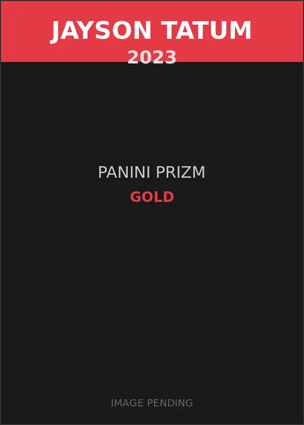 Jayson Tatum 2023 Panini Prizm Gold Card