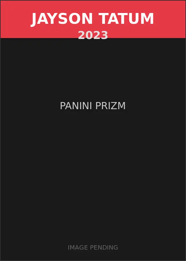 Jayson Tatum 2023 Panini Prizm Card