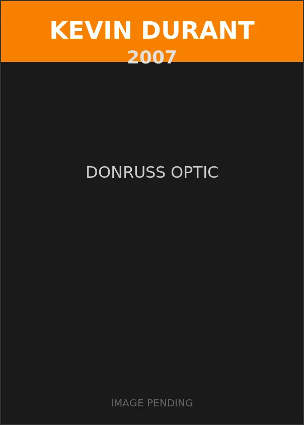 Kevin Durant 2007 Donruss Optic Card