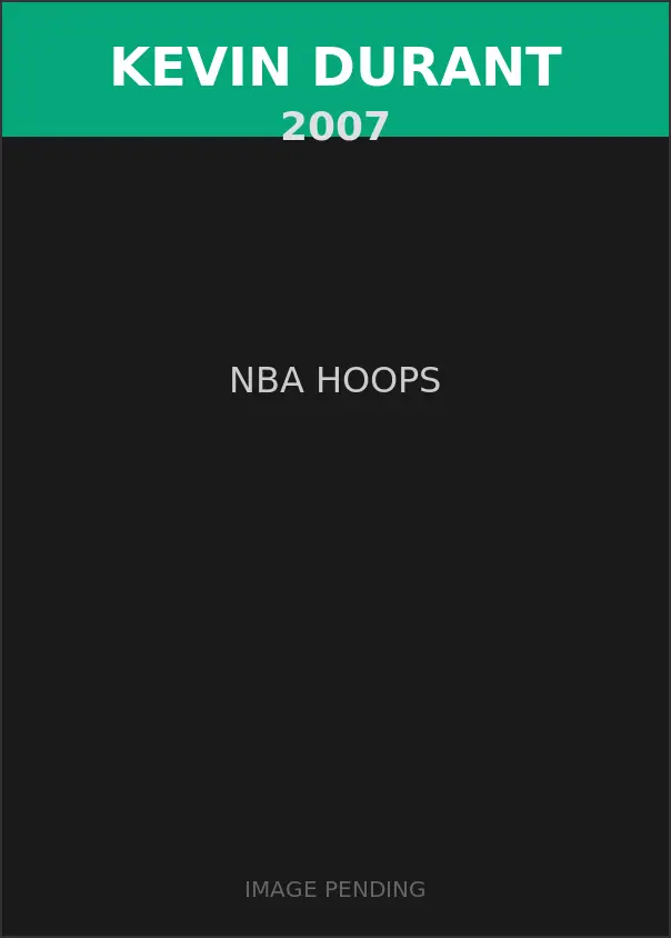 Kevin Durant 2007 NBA Hoops Card