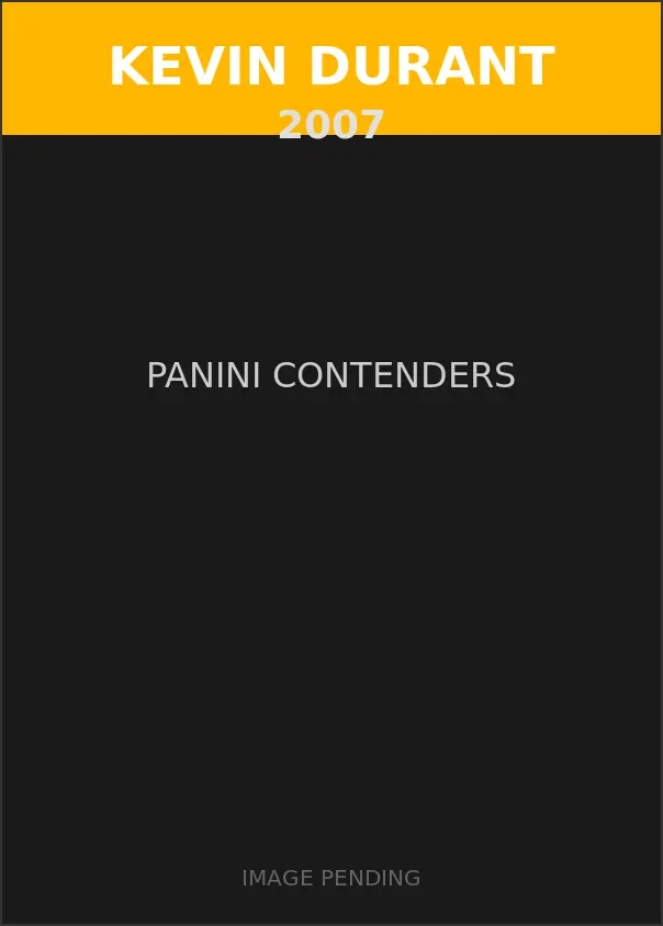 Kevin Durant 2007 Panini Contenders Card