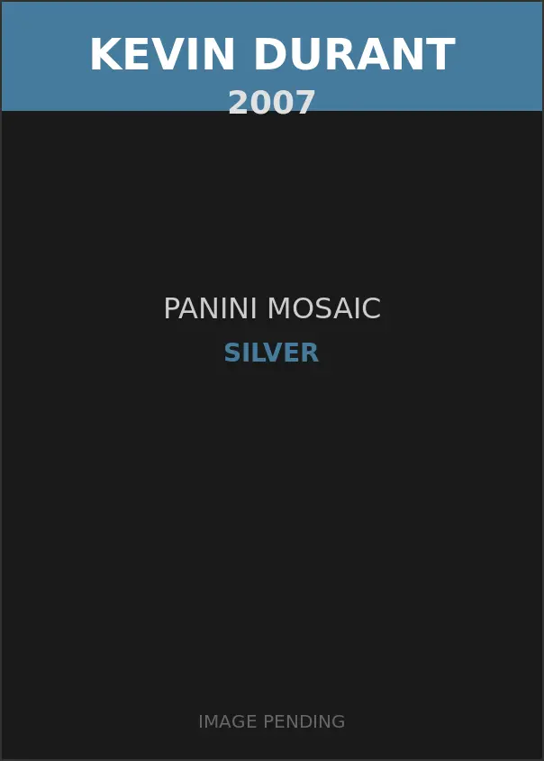 Kevin Durant 2007 Panini Mosaic Silver Card