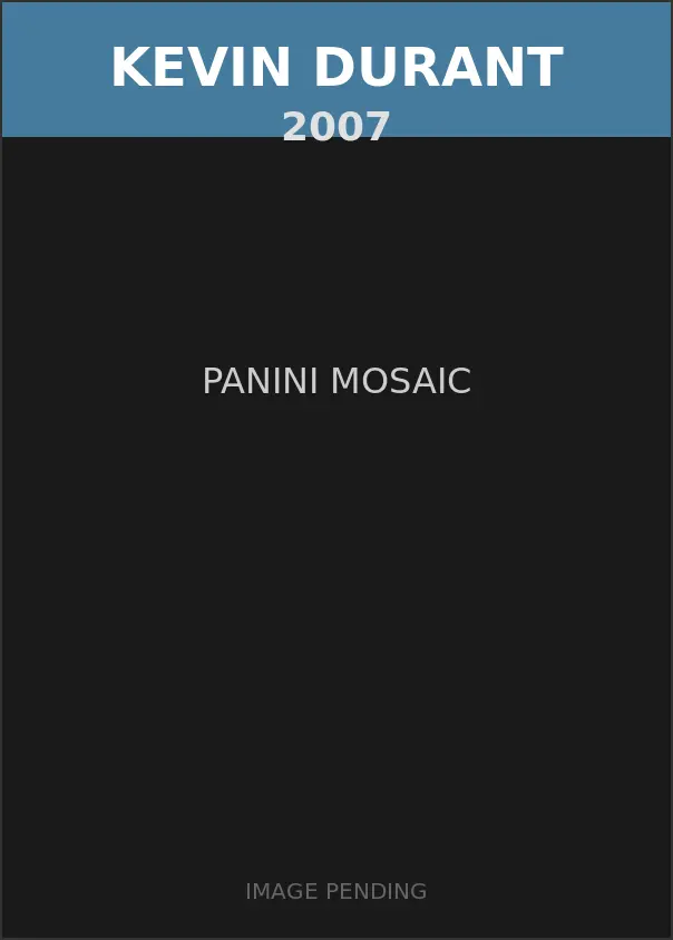Kevin Durant 2007 Panini Mosaic Card