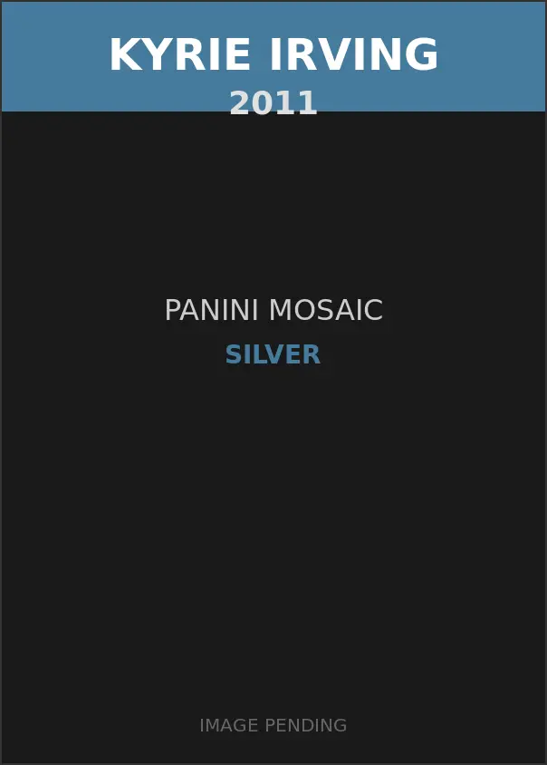 Kyrie Irving 2011 Panini Mosaic Silver Card