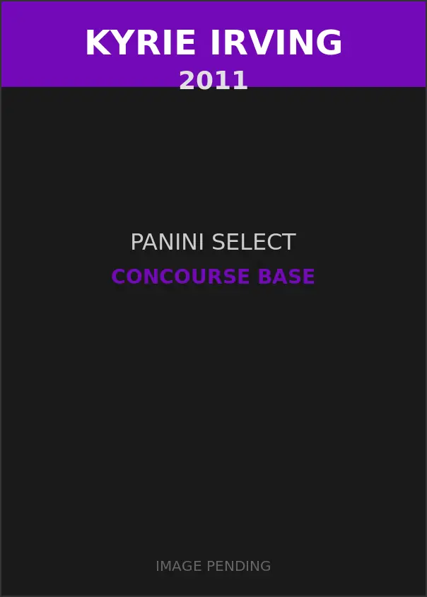 Kyrie Irving 2011 Panini Select Concourse Base Card