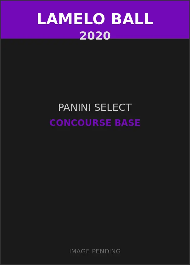 LaMelo Ball 2020 Panini Select Concourse Base Card