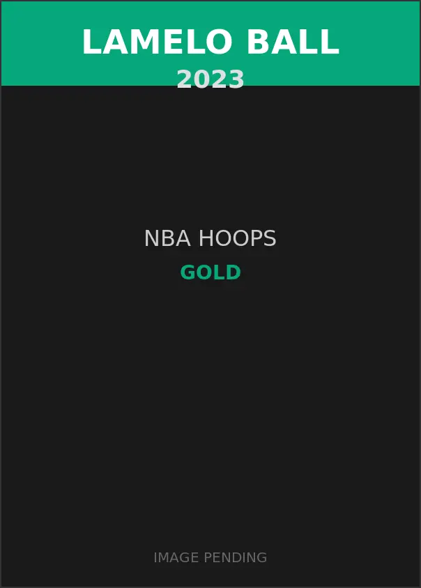 LaMelo Ball 2023 NBA Hoops Gold Card