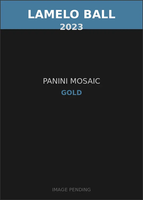 LaMelo Ball 2023 Panini Mosaic Gold Card