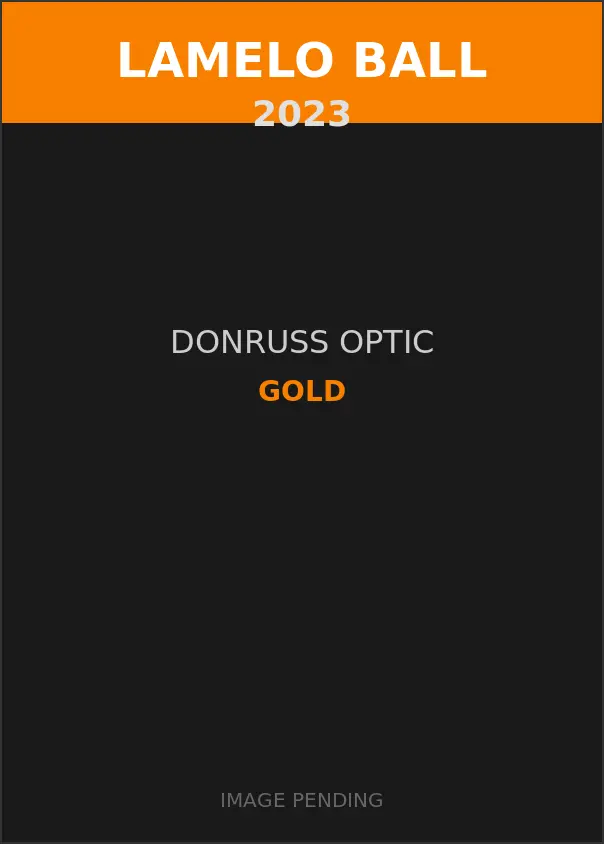 LaMelo Ball 2023 Donruss Optic Gold Card