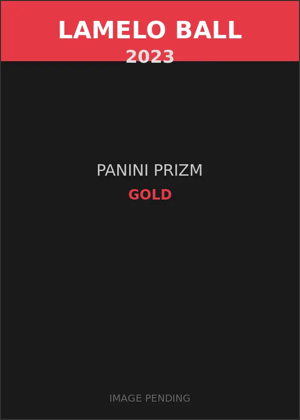 LaMelo Ball 2023 Panini Prizm Gold Card