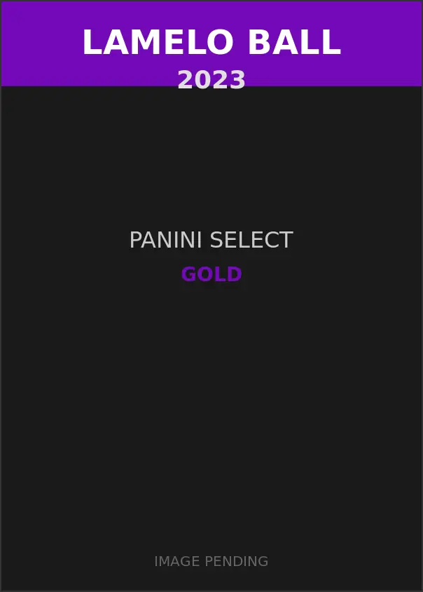 LaMelo Ball 2023 Panini Select Gold Card