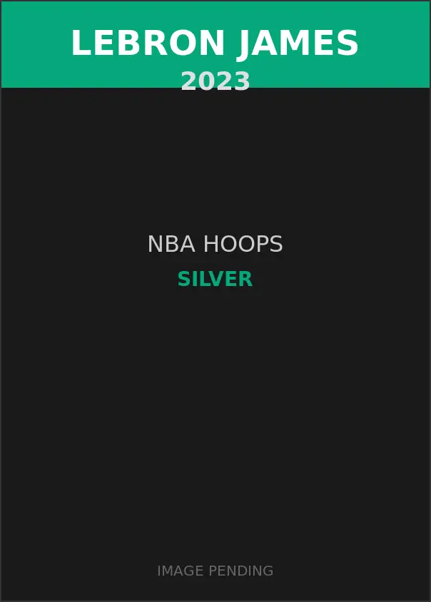 LeBron James 2023 NBA Hoops Silver Card