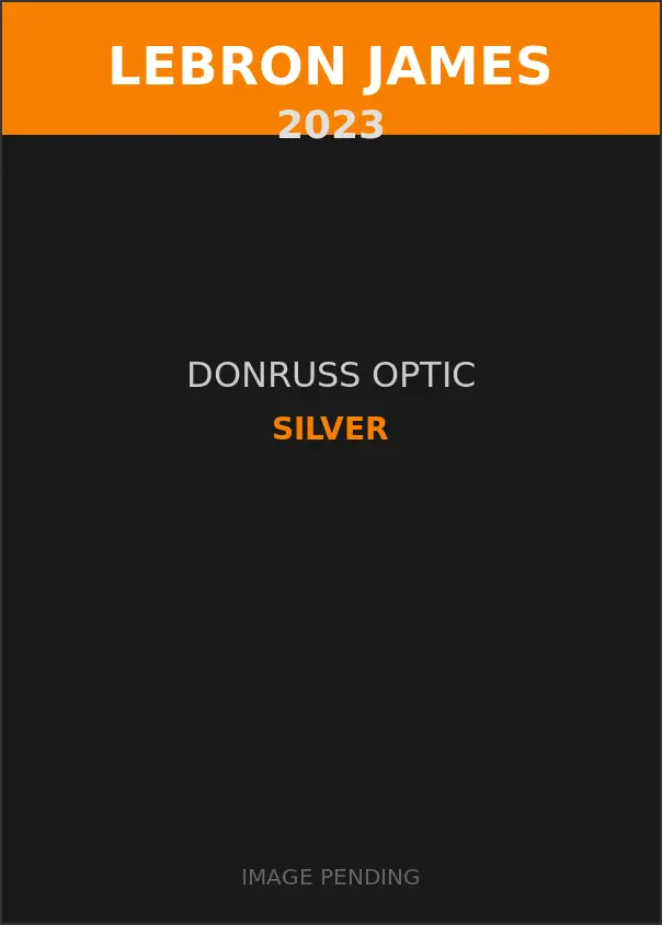 LeBron James 2023 Donruss Optic Silver Card