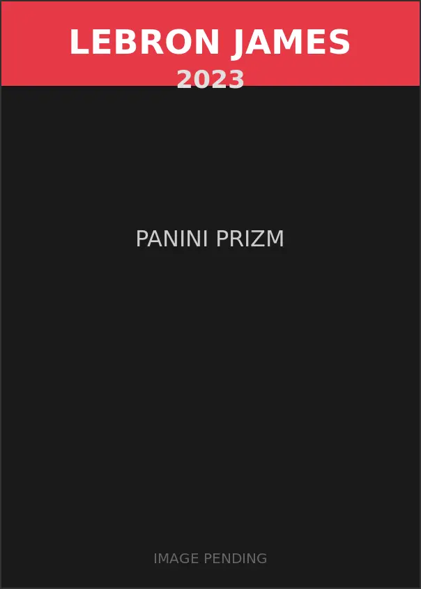 LeBron James 2023 Panini Prizm Card