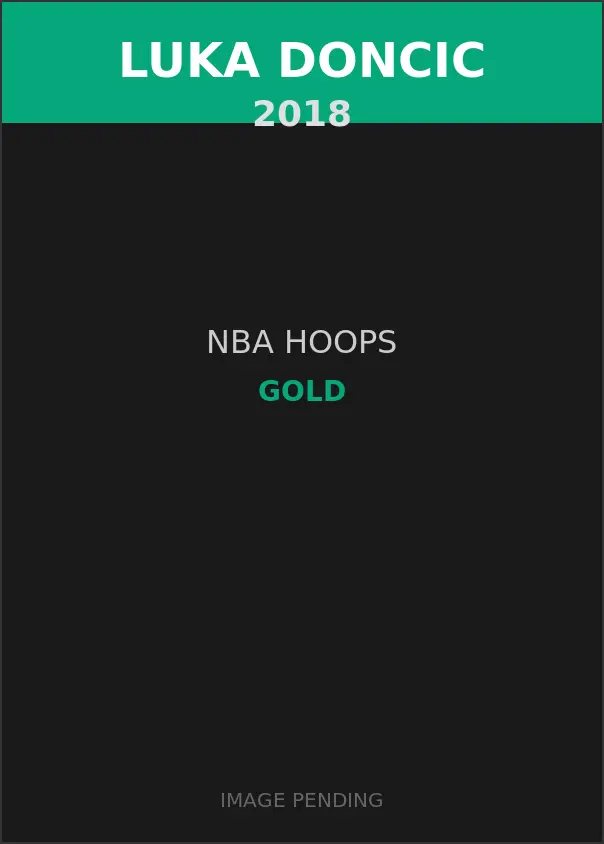 Luka Doncic 2018 NBA Hoops Gold Card