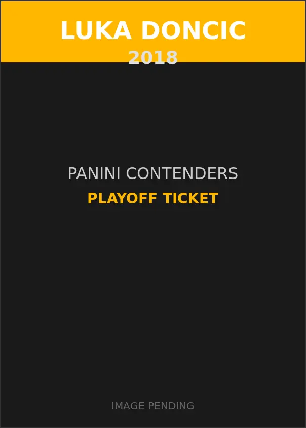 Luka Doncic 2018 Panini Contenders Playoff Ticket Card