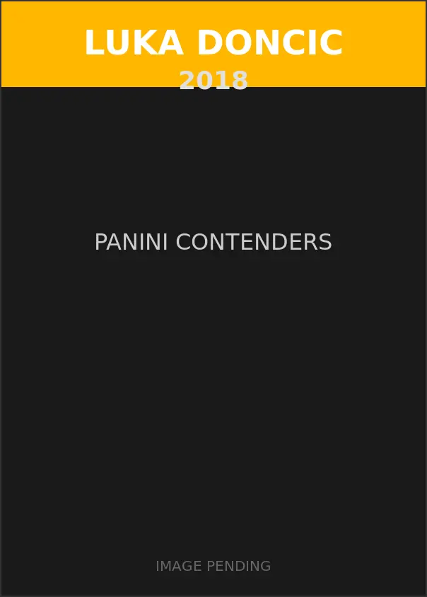 Luka Doncic 2018 Panini Contenders Card