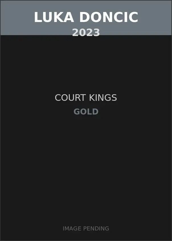 Luka Doncic 2023 Court Kings Gold Card