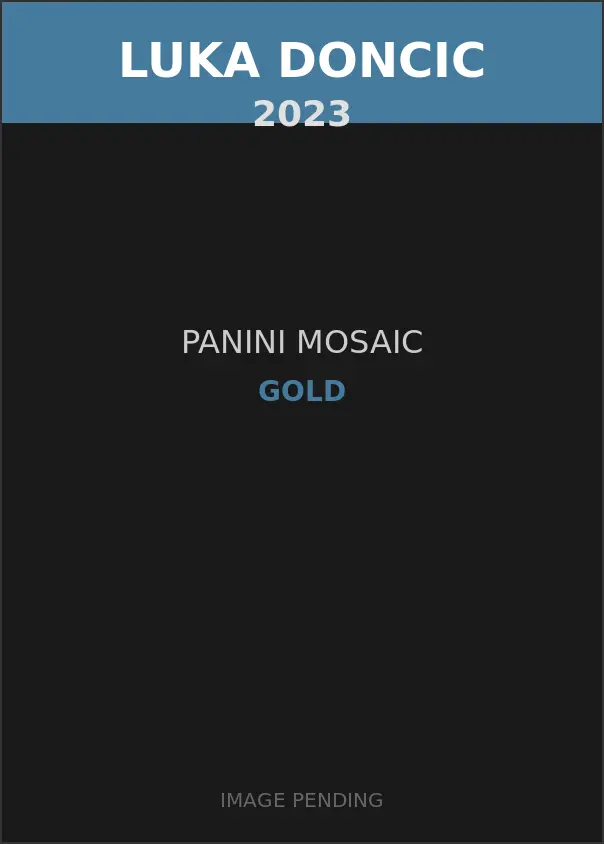 Luka Doncic 2023 Panini Mosaic Gold Card