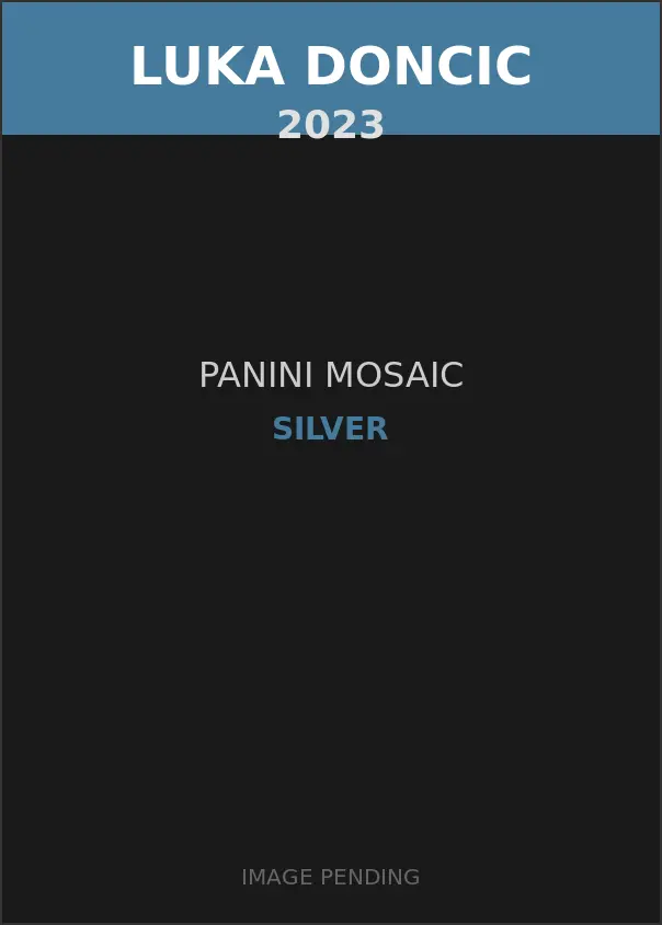 Luka Doncic 2023 Panini Mosaic Silver Card