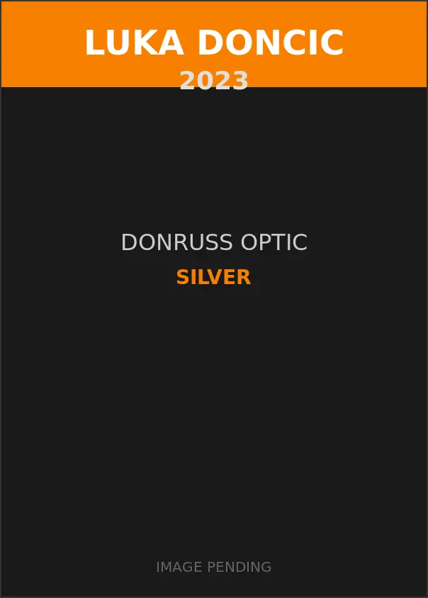 Luka Doncic 2023 Donruss Optic Silver Card