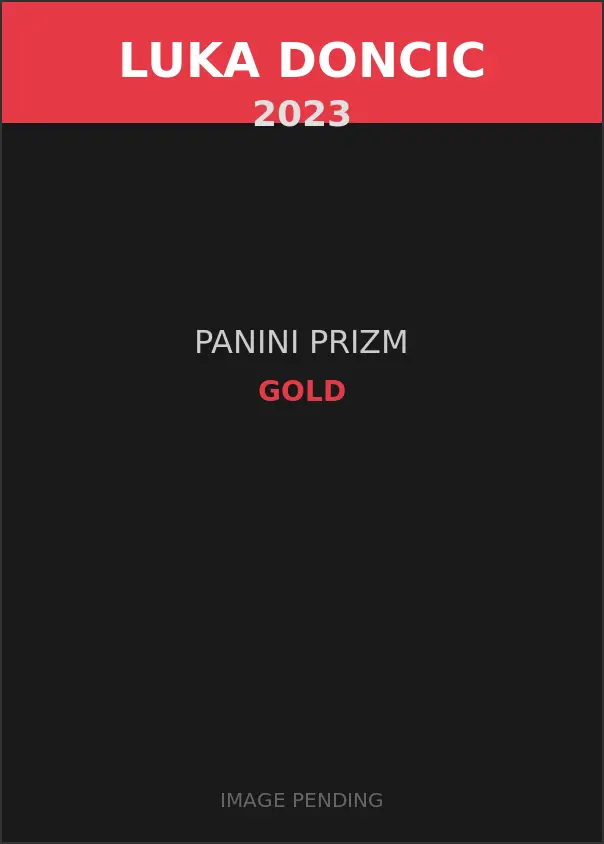 Luka Doncic 2023 Panini Prizm Gold Card