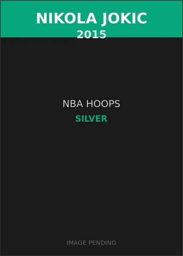 Nikola Jokic 2015 NBA Hoops Silver Card