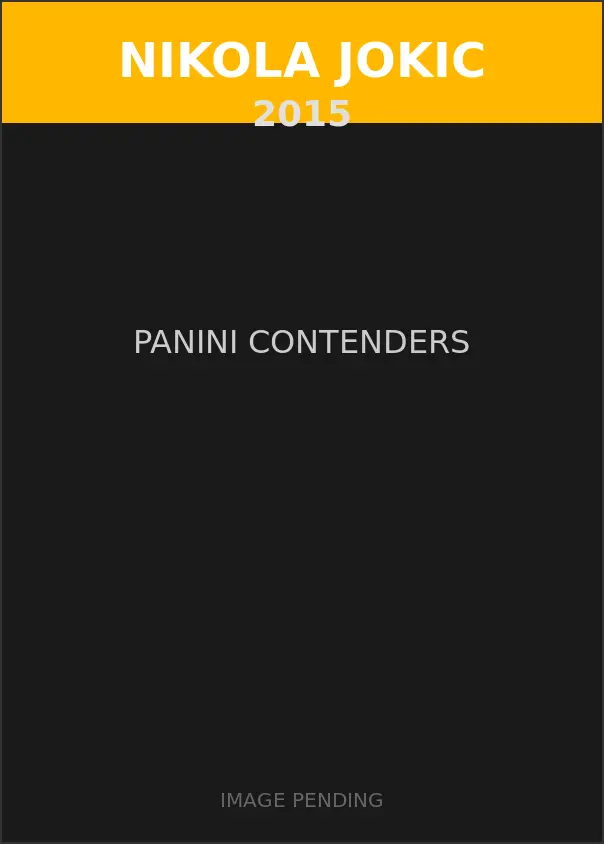 Nikola Jokic 2015 Panini Contenders Card