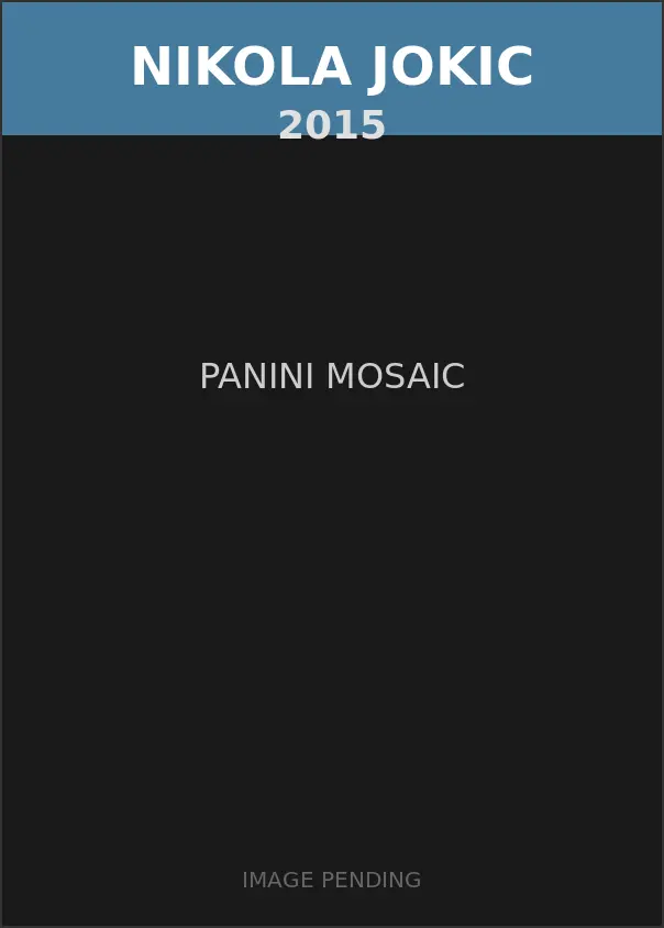 Nikola Jokic 2015 Panini Mosaic Card