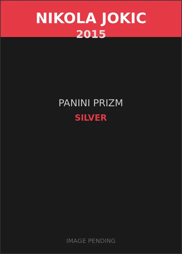 Nikola Jokic 2015 Panini Prizm Silver Card