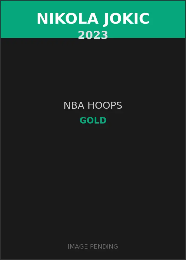 Nikola Jokic 2023 NBA Hoops Gold Card