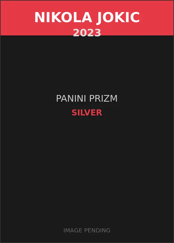 Nikola Jokic 2023 Panini Prizm Silver Card