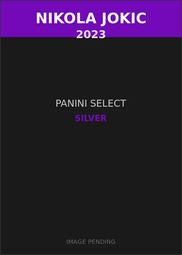 Nikola Jokic 2023 Panini Select Silver Card