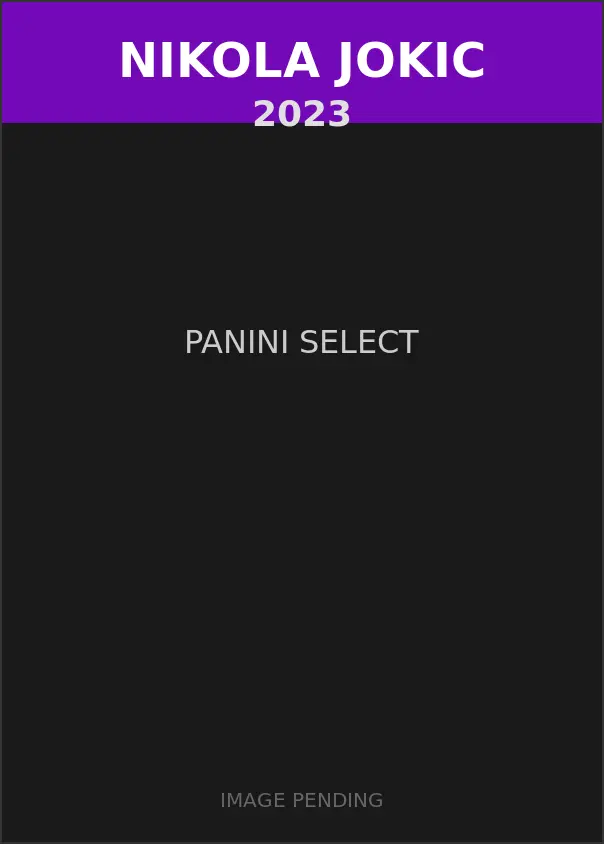 Nikola Jokic 2023 Panini Select Card